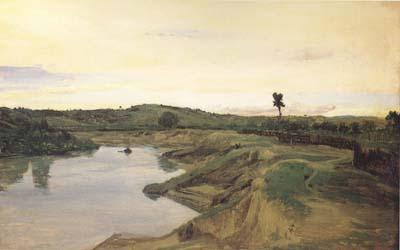 Jean Baptiste Camille  Corot La promenade du Poussin (mk01)